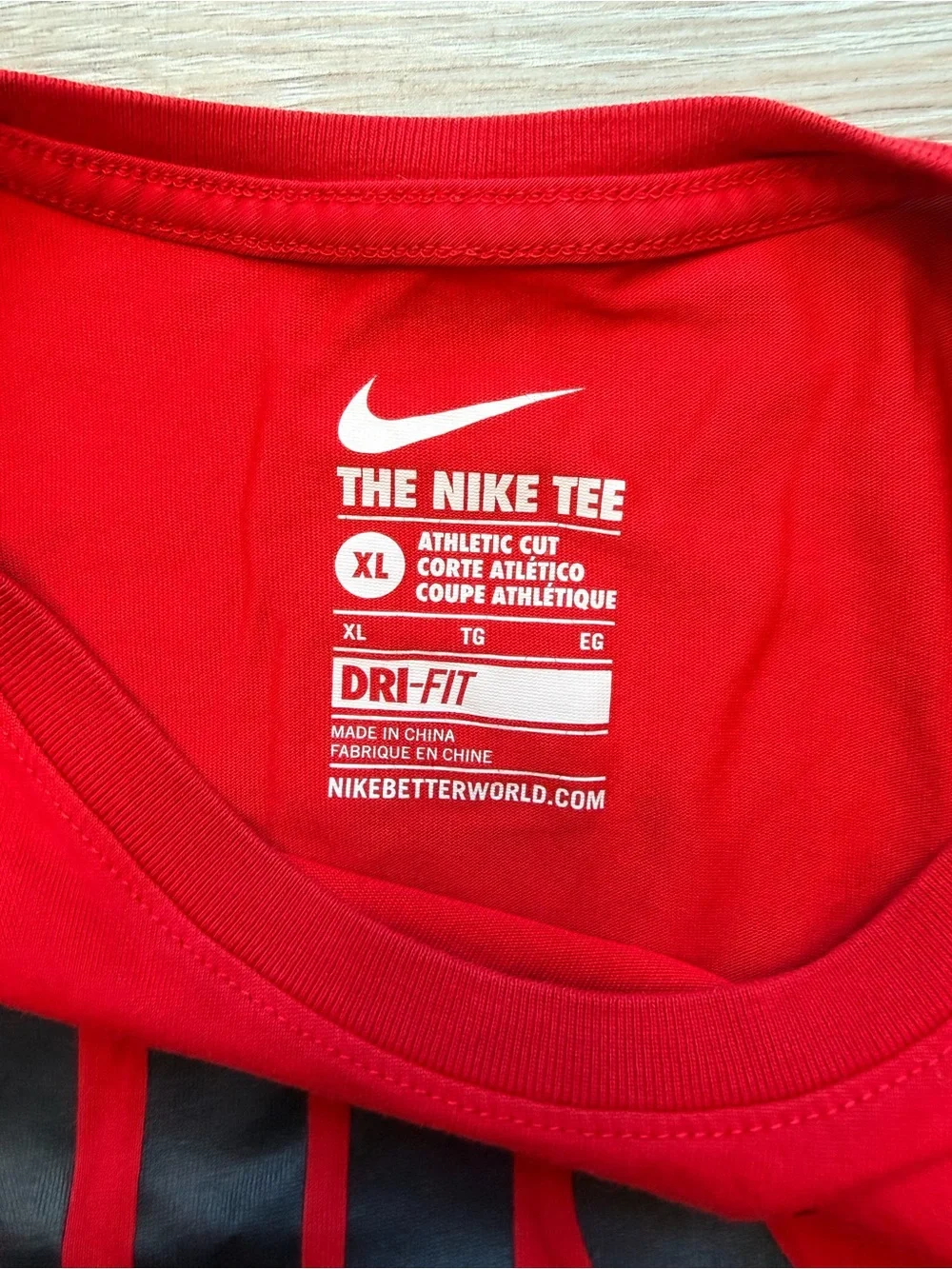 Nike Men’s Red Short Sleeve 'JUST DO IT' Graphic Tee